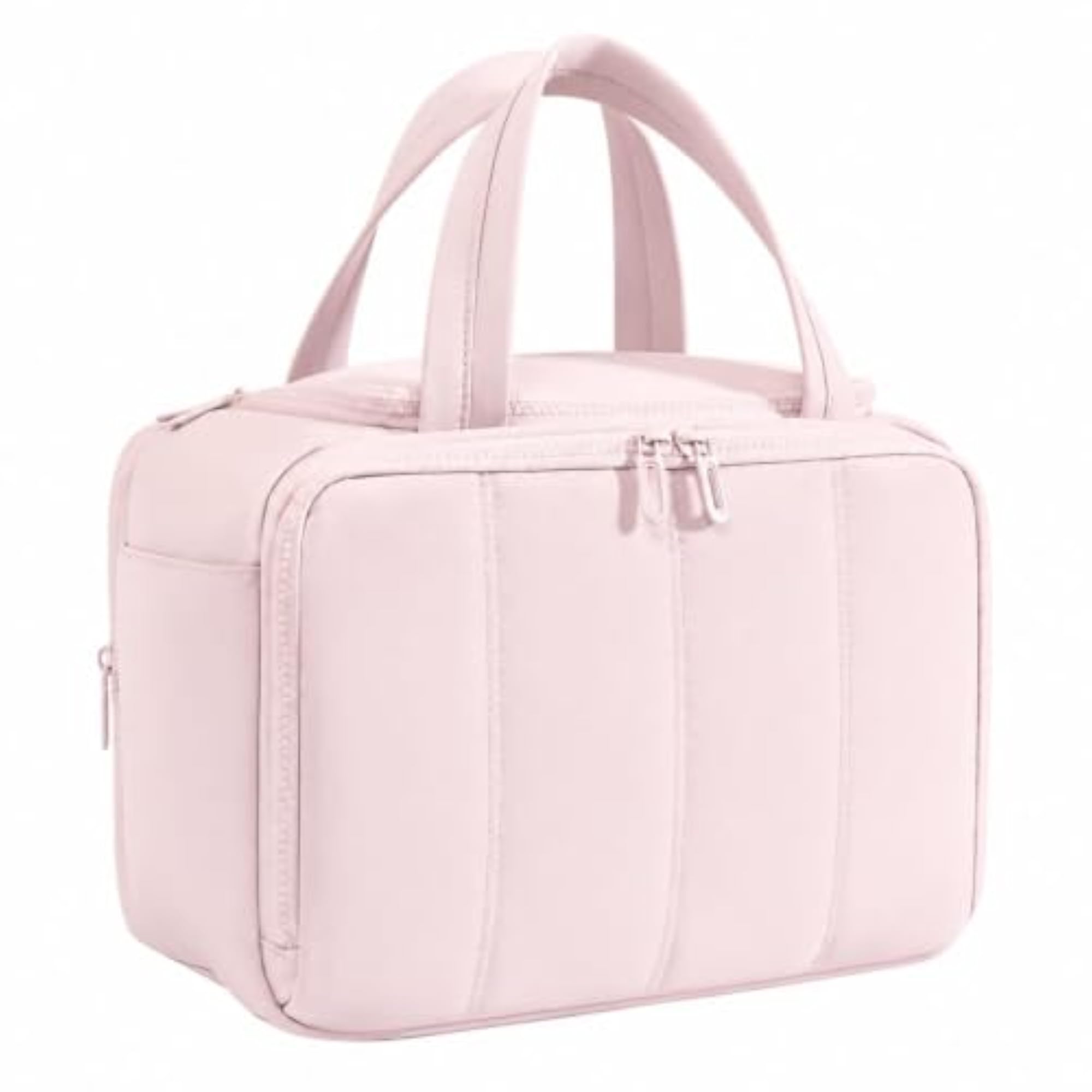 Multi-Compartment Structured Cosmetic Organizer Bag, Portable
