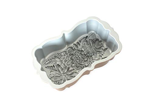 Nordic Ware Wildflower Loaf Pan, 6-Cup, Toffee #TOP6