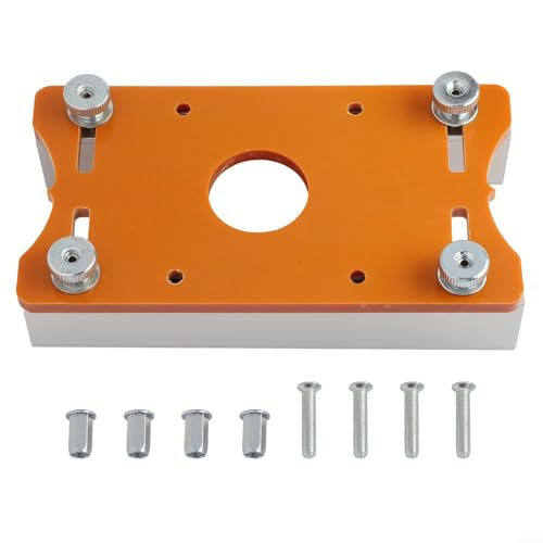 Base de fresadora de madera 2 en 1 con ajuste de precisión para máquinas de corte de 65 mm, para biselado y ranurado (A)