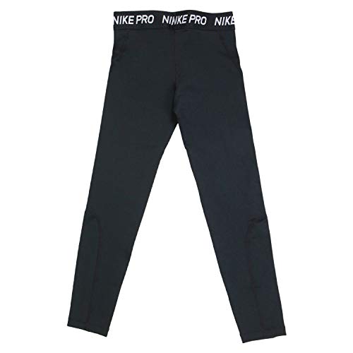 Nike Pro Big Kids' (Girls') Tights (Black/White, XL)3