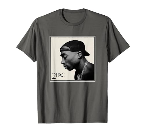 Image of Offical Tupac Shakur Photo T-Shirt, Men, Asphalt Grey, Large