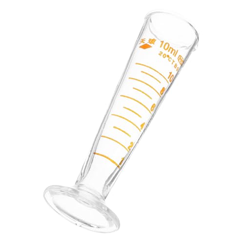 Hemobllo Bicchiere Misuratore in Vetro Graduato per Laboratorio e Cucina Becher Versatile per Liquidi e Ingredienti Secchi Contenitore Graduato Resistente e Leggero Adatto Colore Casuale