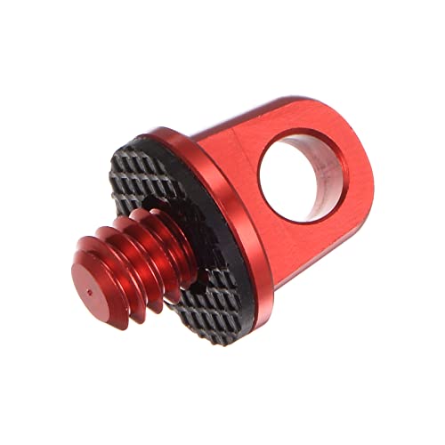 PATIKIL 1/4" Camera Neck Strap Screw Holder, 4 Pack Quick Install Camera Screws with Rubber Washer for Wrist Shoulder Strap Sling Red - Image 4