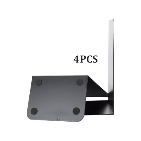 Metal Book Ends Book Ends Decorative Bookends Book Ends for Shelves Book Holder (black2) Cover