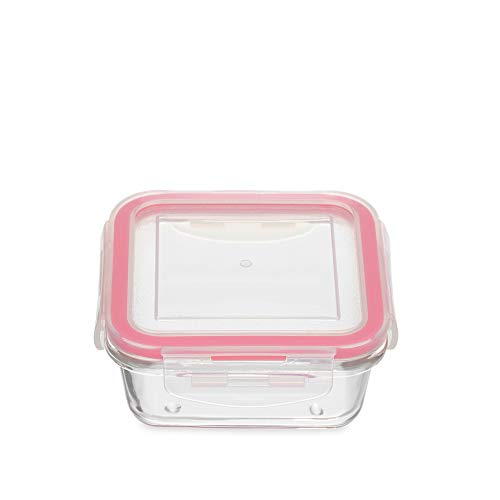 Pote Quad Vidro Sanremo Rosa 550 ml Plástico