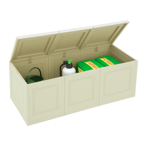 ✅ DESIGN MODERNO - progettato con attenzione all’ambiente, è prodotto con energia verde e materiali riciclati. Il design a riquadri effetto legno si adatta perfettamente a qualsiasi stile d’arredo, dal moderno al rustico. Cassapanca adatta per organizzare ogni spazio con praticità, estetica e sostenibilità.