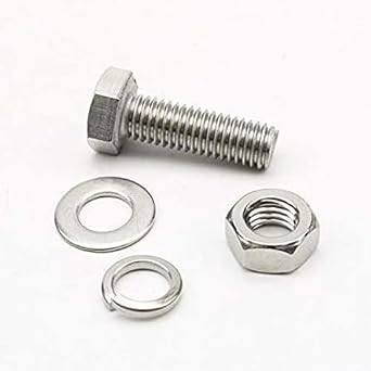 AKB M6x50mm Alt k e Alt gen,Anahtar Ba l  Vida, Somun, Rondela ve Yayl  Pul 10 Tak m rf145