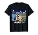 Funny Racoon Drinking Iced Coffee at Ballfield Baseball Mama T-Shirt