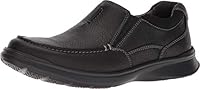 Clarks Men's Cotrell Free Loafer, Black Oily Leather, 8