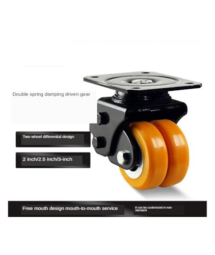 Roulette silencieuse à ressort polyuréthane pour robot AGV - 4