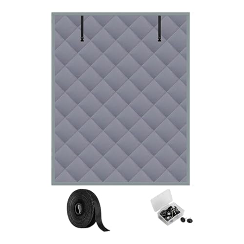 冷気遮断ウィンドウカーテンセット オックスフォード生地構造で熱損失を防止 20本の釘とファスナーストリップが含まれます 窓断熱カバーセット