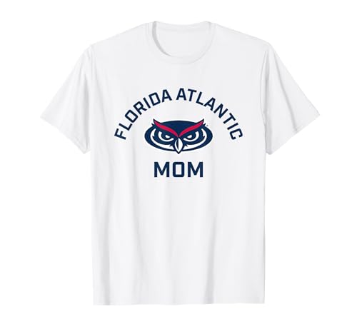 Florida Atlantic University FAU Owls Arched Mom T-Shirt