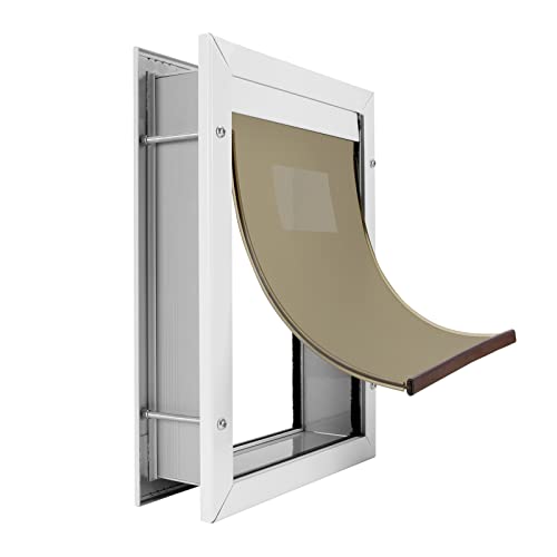 Freestanding Tunnel Adjustable Dog Door With Aviation Aluminum Frame, Magnetic Flap Design, Weatherproof And Energy-Saving, Easy Install On Interior/Exterior Door Or Wall, Medium, Large, X-Large #TOP1