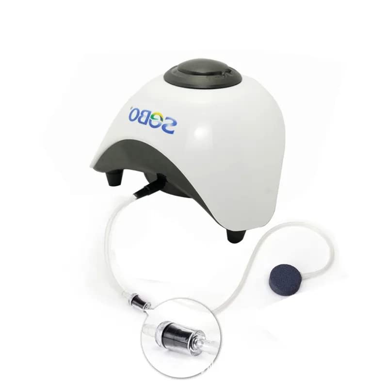 SOBO SB-830A Aquarium Single Output Super Silent Design Adjustable Air Pump with Airtube, Check Valve & Air Stone | Power : 5W | Output : 6L/min | Pressure : 0.015mpa (B0C1GFV7XT) Amazon Price History, Amazon Price Tracker
