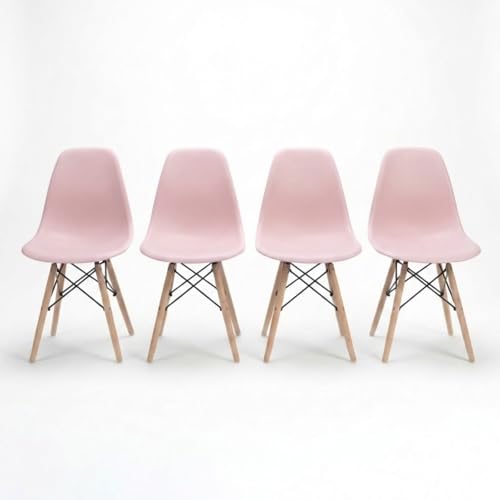 DASCK Pack 4 Sillas Nordicas de Comedor