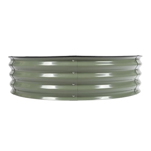 Lit de jardin surélevé ovale en acier 304 durable de grande hauteur - 6