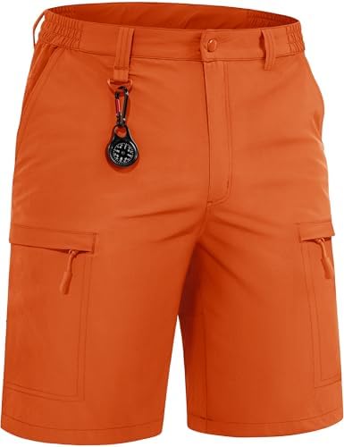 TACVASEN Men's Hiking Cargo Shorts Quick Dry Lightweight for Outdoor Golf Fishing Tactical Casual with Multi Pockets