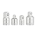 RIGOR 25015 Socket Adapter and Reducer Set, 4-Piece | 2 Adapters and 2 Reducers, Conversions Between 1/4-Inch, 3/8-Inch, 1/2-Inch socket sizes | CR-V (Chrome Vanadium alloy) Steel