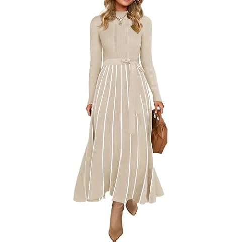 ZESICA Women's Turtleneck Sweater Dress Cover