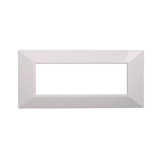 Placche Piramide Colori Assortiti Compatibili Serie Axolute 3-4-6 Moduli Ettroit (6 Moduli, Bianco)