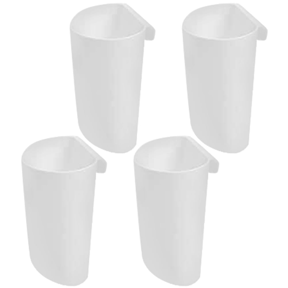 STOBOK 4Pcs Hanging Cup Holder, Utility Rolling Cart Organizer Accessories, Multipurpose Hanging Buckets for Arts Crafts Supplies Home Office Kitchen
