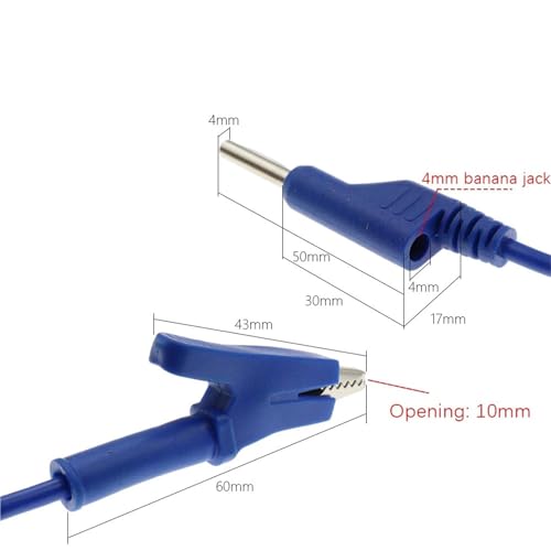 Cables de prueba apilables para solucionar falsos contactos en multímetros con conector de 4mm 6