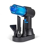 JML Go Vac Pro Handheld Vacuum Cleaner – Cordless Mini Vacuum with 3-in-1 Design, 4 Attachments & Blower & Inflator Functions – Rechargeable Car Cleaner for Home, Kitchen, Garage & Vehicle Interiors