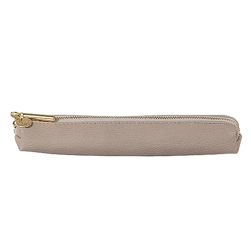 ARTEBENE MAJOIE Stiftetasche Federmäppchen Federmappe Stiftemappe Tasche Etui Stiftehalter Vegan Taupe