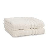 Catherine Lansfield Zero Twist - Juego de sábanas para baño (Crema