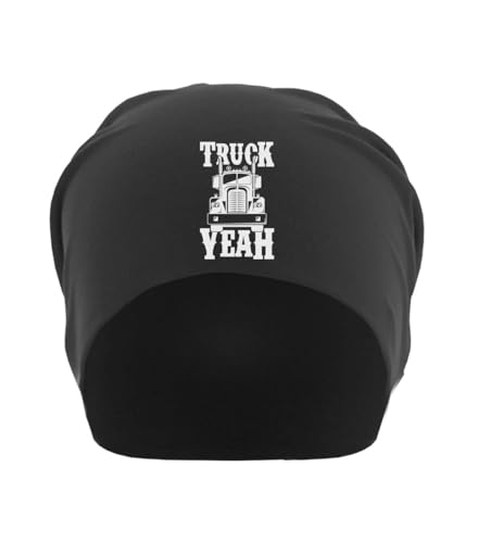 Bonnet noir coton fin Truck Yeah style américain vêtement streetwear confortable