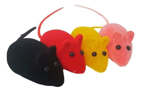 Brinquedo Varinha Para Gatos E 4 Ratinhos Com Apito