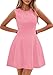 PRETTYGARDEN Summer Dresses for Women 2025 Elegant Classy A Line Business Casual Work Graduation Cocktail Short Dress (Pink,X-Small)