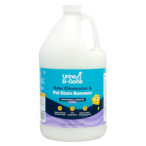 Urine B-Gone, Professional Enzyme Odor Eliminator & Pet Stain Remover, Human, Cat & Dog Urine...