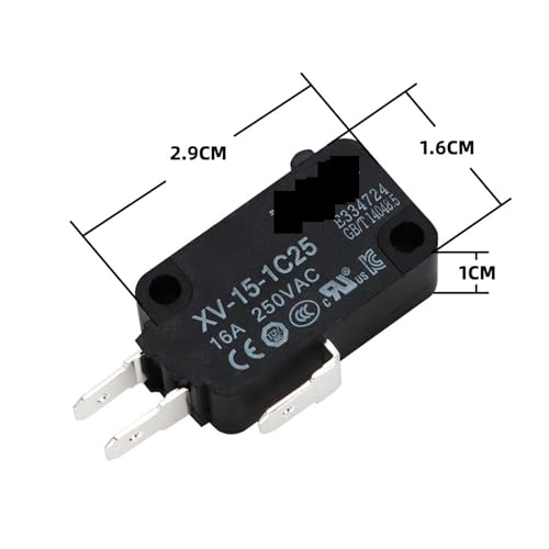 Interruptor XV-15-1C25 para corregir errores de contacto con botón táctil de nailon 2