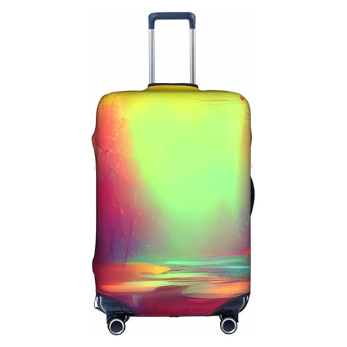 Dream Colorful Tsa Approved Luggage Cover For 18-32 Inch Suitcases Scratch-Resistant Stretch Luggage Cover
