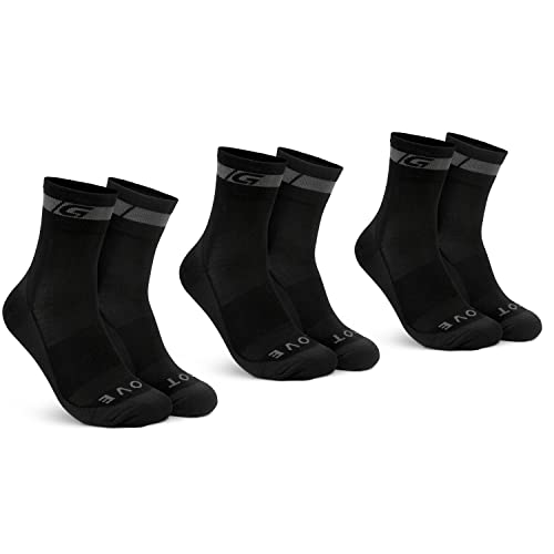 GripGrab Regular Cut Merino Cycling Socks Single & Multi-Pack Box of 1 and 3 Pairs Breathable Merino Wool Bike Socks