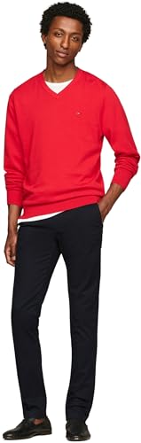 Tommy Hilfiger Herren Chino Hose Bleecker Essential Twill Slim Fit, Blau (Desert Sky), 28W/36L – Ansicht 4