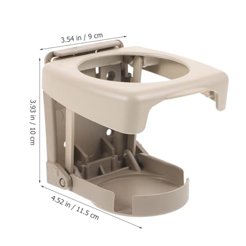 Portavasos plegable universal para auto beige miniatura 2