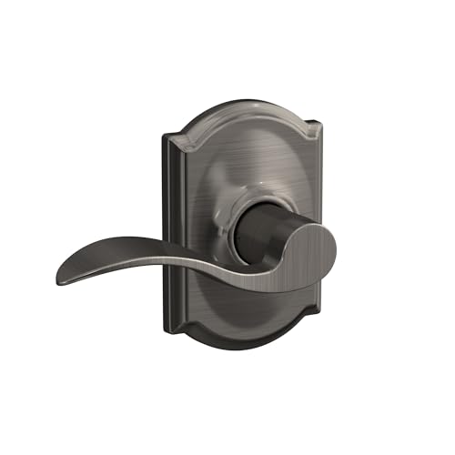 Image of Camelot Trim with Accent Hall and Closet Lever, Antique Pewter (F10 ACC 620 CAM)
