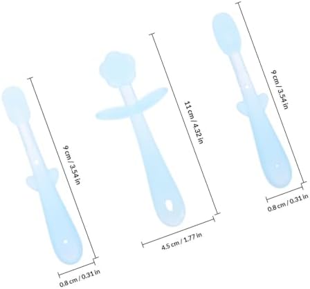 OHPHCALL Blue Silicone Toothbrush Flower Shape for Oral Care - 1
