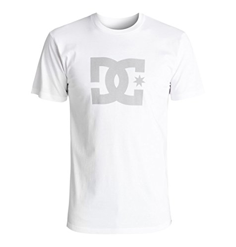 Image of DC Mens Star Short Sleeve Logo Tee Shirt Short Sleeve T-Shirt - White -
