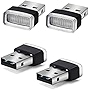 LT Sport 2pcs Blue Color Universal USB Interface Plug-in Miniature Night Light LED Car Interior Trunk Ambient Atmosphere