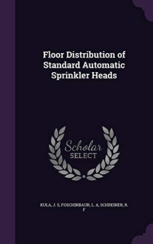 Floor Distribution of Standard Automatic Sprink... 1342158415 Book Cover
