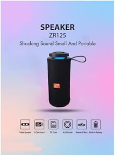Zero Z125 Portable Bluetooth Speaker Supports Memory Card and USB -Black