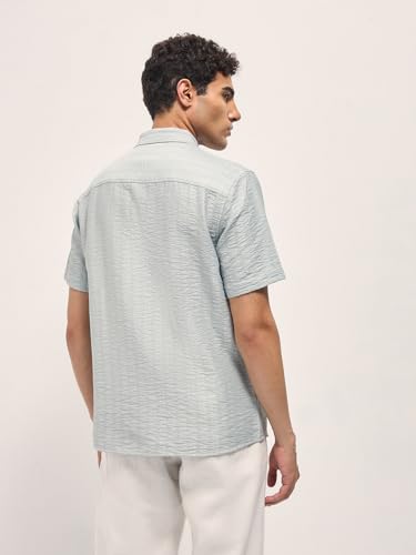 Image of THE BEAR HOUSE Men's Pure Cotton Relaxed Fit Shacket