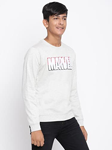 Image of Li'l Tomatoes Boys Marvel Fleece Sweatshirt | 100% Fleece Winter Pullover | Graphic Print Casual Wear | 7-16 Years