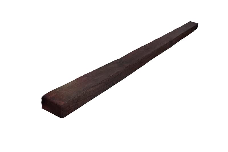 VIGA IMITACION MADERA DECORATIVA DE POLIURETANO 14.5CM DE ANCHO X 8CM DE ALTO X 3 metros DE LARGO (Nogal oscuro)