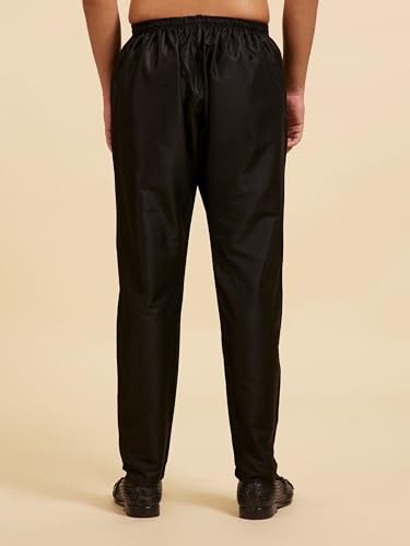 Image of DIWAS BY MANYAVAR Men's Art Silk Solid Pyjama (1pc)