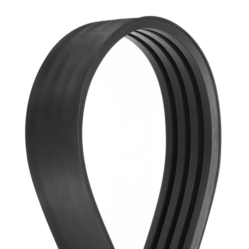Image of uxcell 4 /A66 or 4 /4L680 Banded V-Belt Classic Wrapped Rubber, 4 Banded /4 Ribs, A Profile, 66 inch(1676mm) Inside Circumference