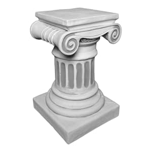 gartendekoparadies.de Grote massieve ionische zuil platform Tempel van de Athene van gegoten steen vorstbestendig